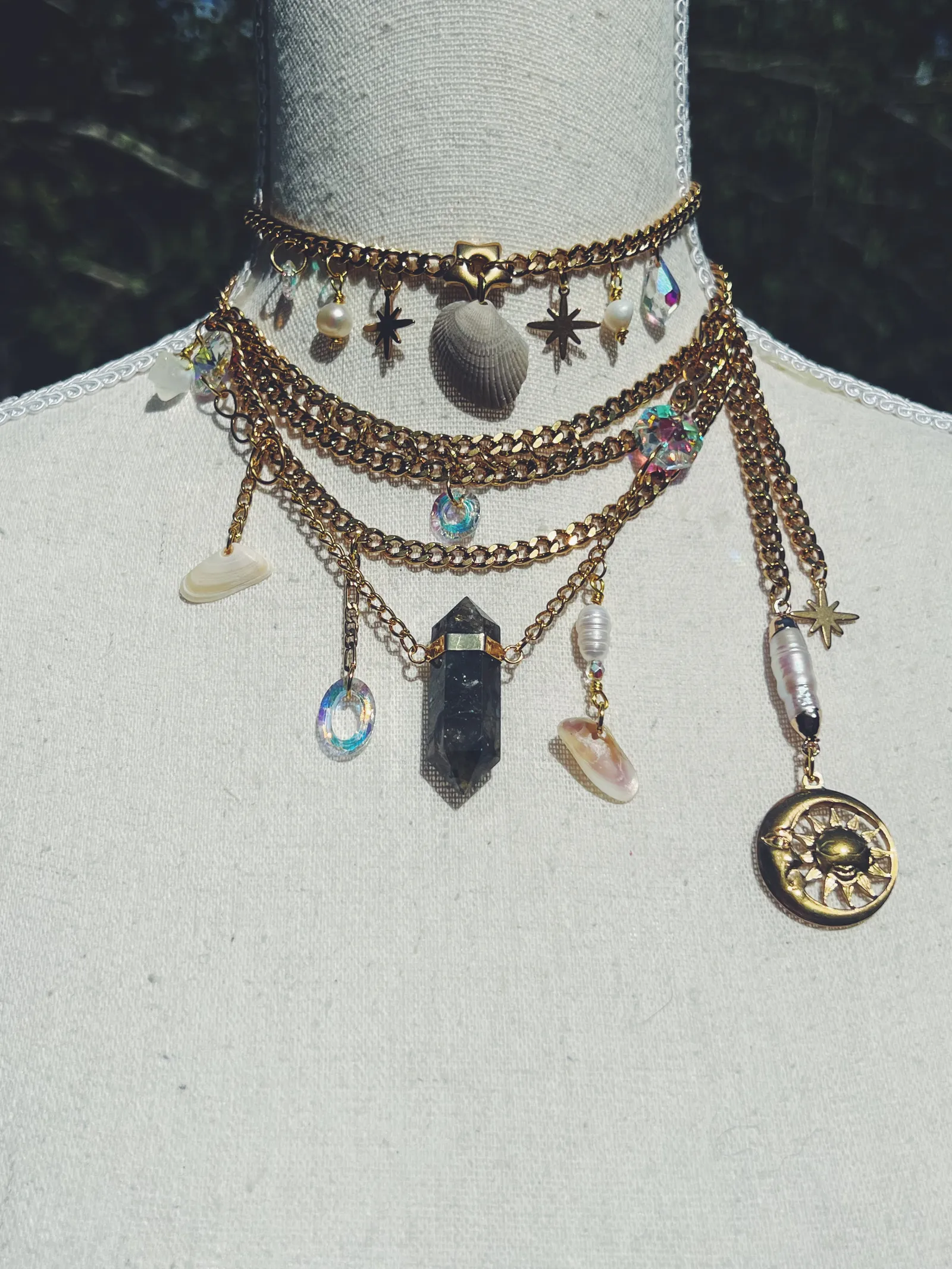 Goddess Shell Labradorite Set